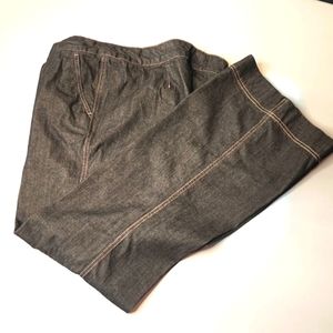 Daisy Fuentes wide leg black jeans 16